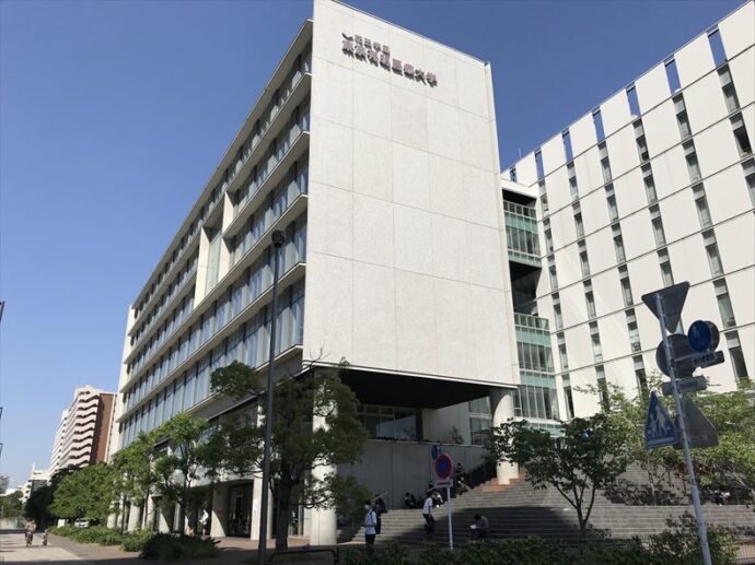 スポーツ医学検定試験会場の東京有明医療大学